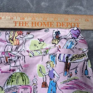 Dress Barn VTG Mini Skirt Skort Womens 8 Pink Unique Whimsical Golf Tennis 90s Y2K Artsy thumbnail 3