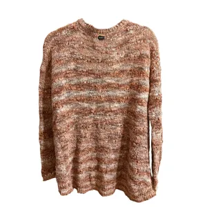 RVCA Womens Space Dye Knit‎ Pullover Sweater Brown Tan Kangaroo Pocket XS/S thumbnail 3