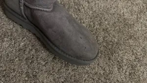 UGG Bailey Button Gray Suede Boots thumbnail 6