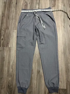 Figs Gray Drawstring Jogger Scrub Pants thumbnail 4