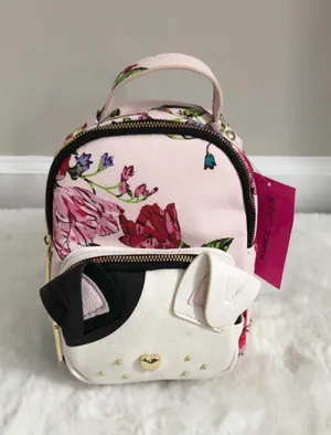 Betsey Johnson Kitsch Backpack CatFloral thumbnail 1