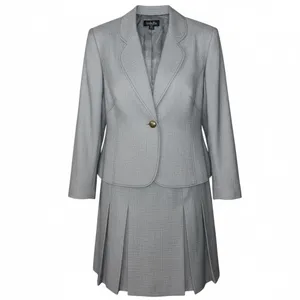 Isabelle Gray 2 Piece Woven Fabric Tailored Career Suit Size 14 thumbnail 3