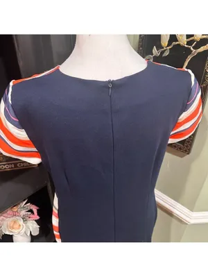 Vilagallo Striped Shift Dress Size 40 (Approx. US 8)Made in Portugal thumbnail 5