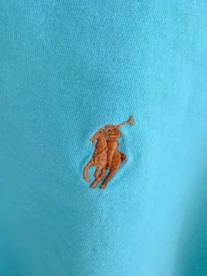 Polo Ralph Lauren Off The Shoulder Light Green Cropped Tee thumbnail 4