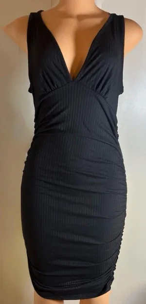 Black Mini Dress Size L thumbnail 1