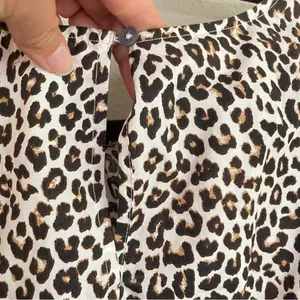 J. Crew Leopard Print Cotton‎ Poplin Hyacinth Top Size Medium thumbnail 7