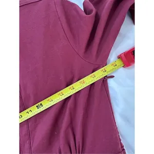 NWT ANTHROPOLOGIE Pilcro Crimson VNeck Seamed Mini Dress sz 8 thumbnail 5