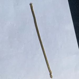 ⚜️ VTG Vintage 1990s NWOT Johnathan Paul 7” Gold Plated Franco Chain Bracelet ⚜️ thumbnail 17