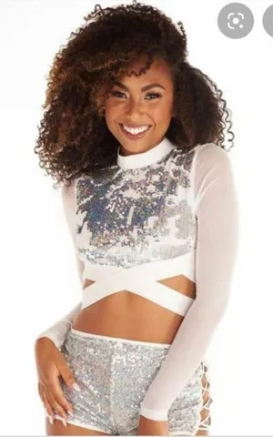iHeartRaves Silver Rainbow Holographic Sequin Top thumbnail 1
