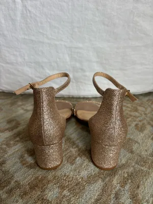 Betsey Johnson Champagne Gold Heels thumbnail 3