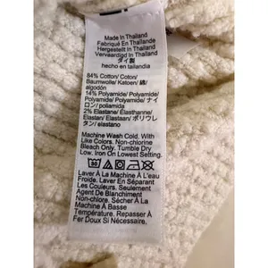 Madewell Cream Boucle Knit Ribbed Sweater Tank Top Vest Cotton Blend Small S‎ thumbnail 7