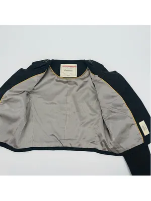 Cartonnier Brigade Blazer Jacket Size 4 Brown Gold Button Front Anthropologie thumbnail 4
