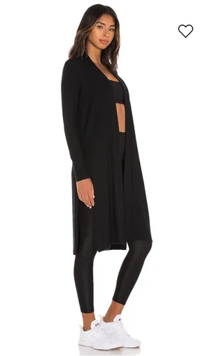 Beyond Yoga High Slits cozy fleece long duster cardigan size S small thumbnail 2
