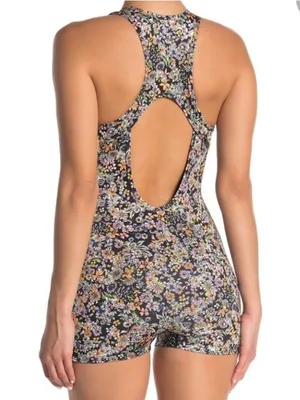 Free People Movement Eden Performance Onesie Ditsy Floral Print Romper thumbnail 6