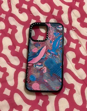 CASETiFY Blue and pink ocean animals case fly iPhone 16 case thumbnail 1