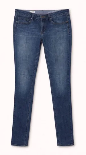 GAP 1969 Skinny Jeans Blue Stretch Denim Mid Rise Size 28 Long Inseam thumbnail 1