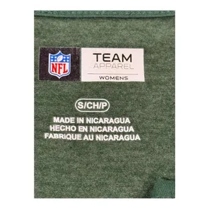 NFL Team Apparel Green Bay Packers Women’s Hi-Lo V-Neck Tee Green Small thumbnail 5