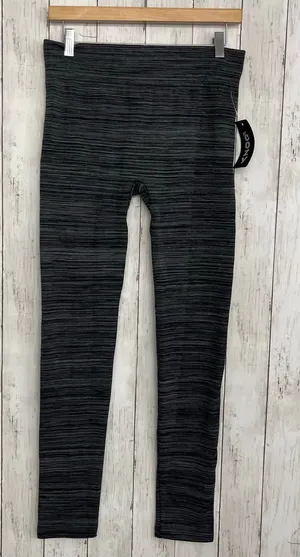 Just Cozy Black Gray Stretch Faux Fur Lined Warm Basic Winter Pull On Leggings thumbnail 1