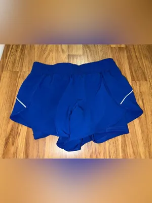 Women’s Athletic Running Shorts in Blue thumbnail 2