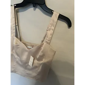 Abercrombie & Fitch Satin Style Corset Crop Top Size XS Party Summer Vacation thumbnail 4