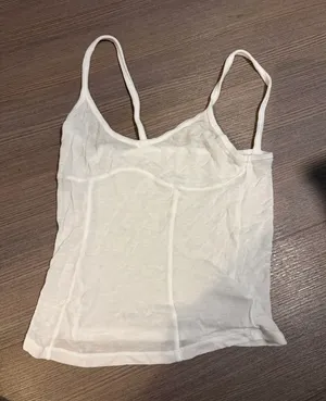 White see-through Zara top thumbnail 1