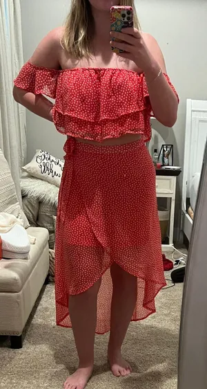 Crescent Two Piece Orange Set thumbnail 1