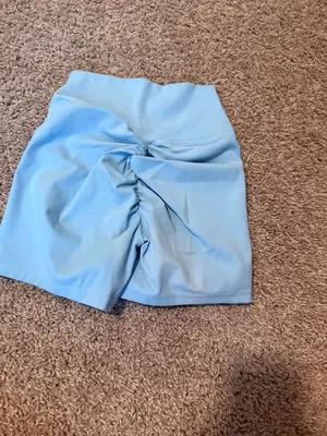 blue biker shorts thumbnail 3