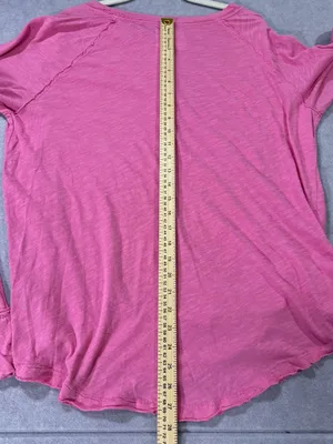 We The Free Long Sleeve T-Shirt Size Small Pink Cotton Distressed thumbnail 6