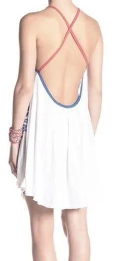 Free People Calpoly White open back beach dress or coverup thumbnail 2