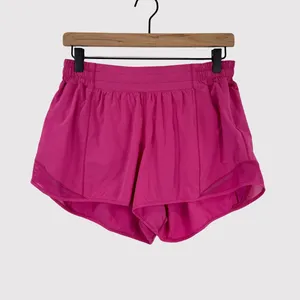 Lululemon Women Shorts Blue Hotty Hot II Athletic Lined Stretch Running Size 10 thumbnail 2