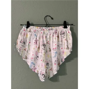 Parade Cheeky Flutter Satin Shorts Size XS White Multi Graphic Novelty Sleep thumbnail 6