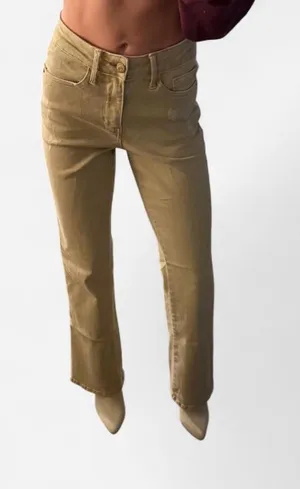 Judy Blue Tan denim thumbnail 1