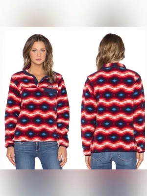 PATAGONIA Synchilla Snap T Fleece Pullover Wild Desert Classic Red thumbnail 6