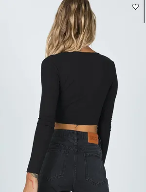 Princess Polly Amala Top Black thumbnail 3
