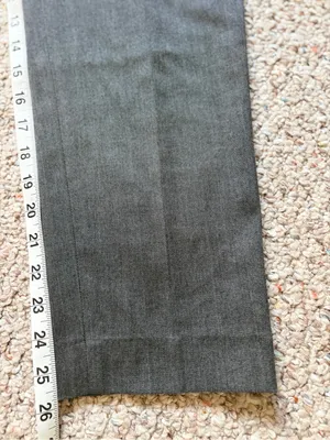 Gap Slim Cropped Pants gray stretch business casual 25” inseam mid rise trousers thumbnail 2
