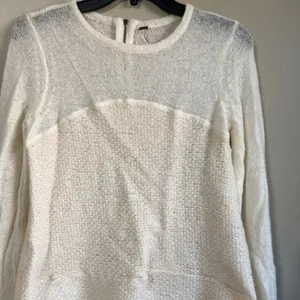Free People XS ivory‎ sweater dress thumbnail 2