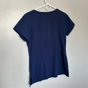 Grey's Anatomy Deep Blue V-Neck Women's Top Small thumbnail 4