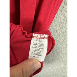 Olivia Rae midi sundress‎ womens small red sleeveless high waist blouson beach thumbnail 8