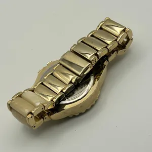 Women’s Gold Tone Chronograph Style Dial Watch Working New Battery thumbnail 5