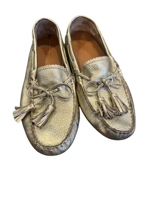 Coach Nadia driving moccasins in gold 9 like new! thumbnail 5