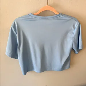 Blue Round Neck Drop Should Cropped Tee Size XS thumbnail 10