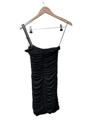 Michael Costello x Revolve Hailey Zipper Sleeveless Mini Dress Black Small thumbnail 4