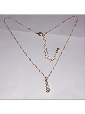 Jasmine Lane Gold Tone CZ Rhinestone Drop Necklace with Extender thumbnail 8