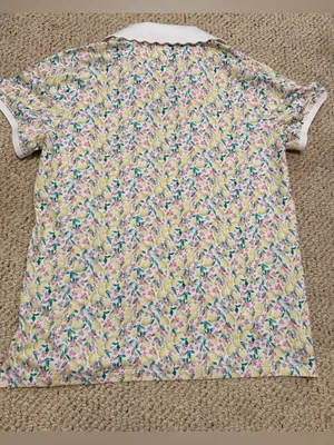 Walter Hagen Lady Hagen Lemon Floral Golf Polo Shirt UPF 50 NWT Large Preppy thumbnail 3