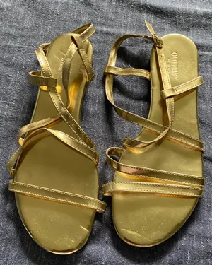 Old Navy Gold Sandals thumbnail 1