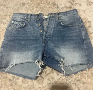 ZARA Jean Shorts High-Waisted thumbnail 1