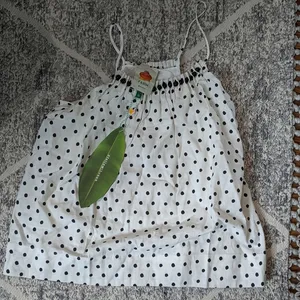 NWT Farm Rio | Onca Dot Beade Linen Blend Tank Top thumbnail 1