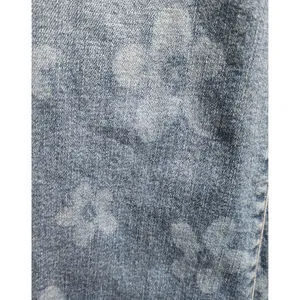 American Eagle Outfitters Low Rise Flare Jeans Floral Print Stretch Size Large‎ thumbnail 2