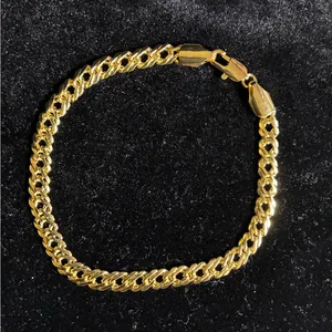 Elegant Gold tone Link Bracelet 7.5” thumbnail 3