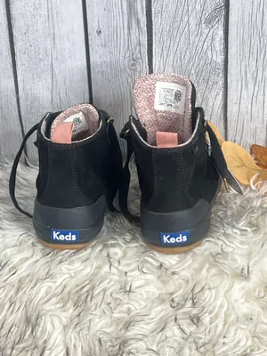 Title: Black Suede Lace-Up Boots – Size 7 (Brand New!) thumbnail 6